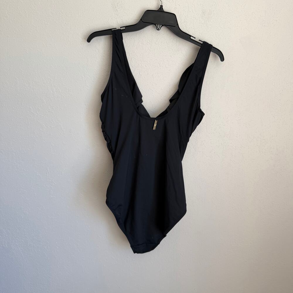 Lauren Ralph Lauren Ruffle Trim Surpliace One Piece Swimsuit Womens 12